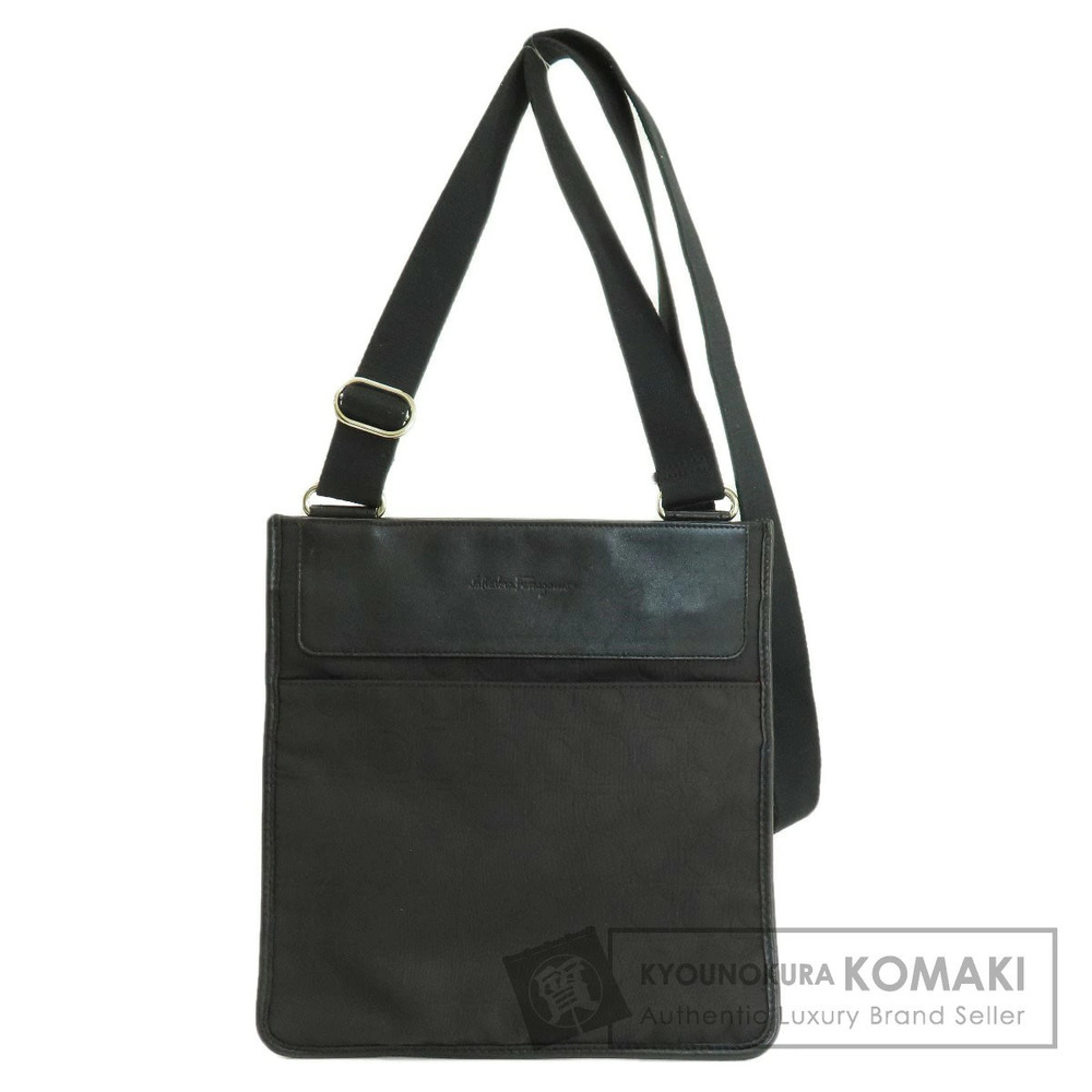 Salvatore Ferragamo Gancini canvas shoulder bag